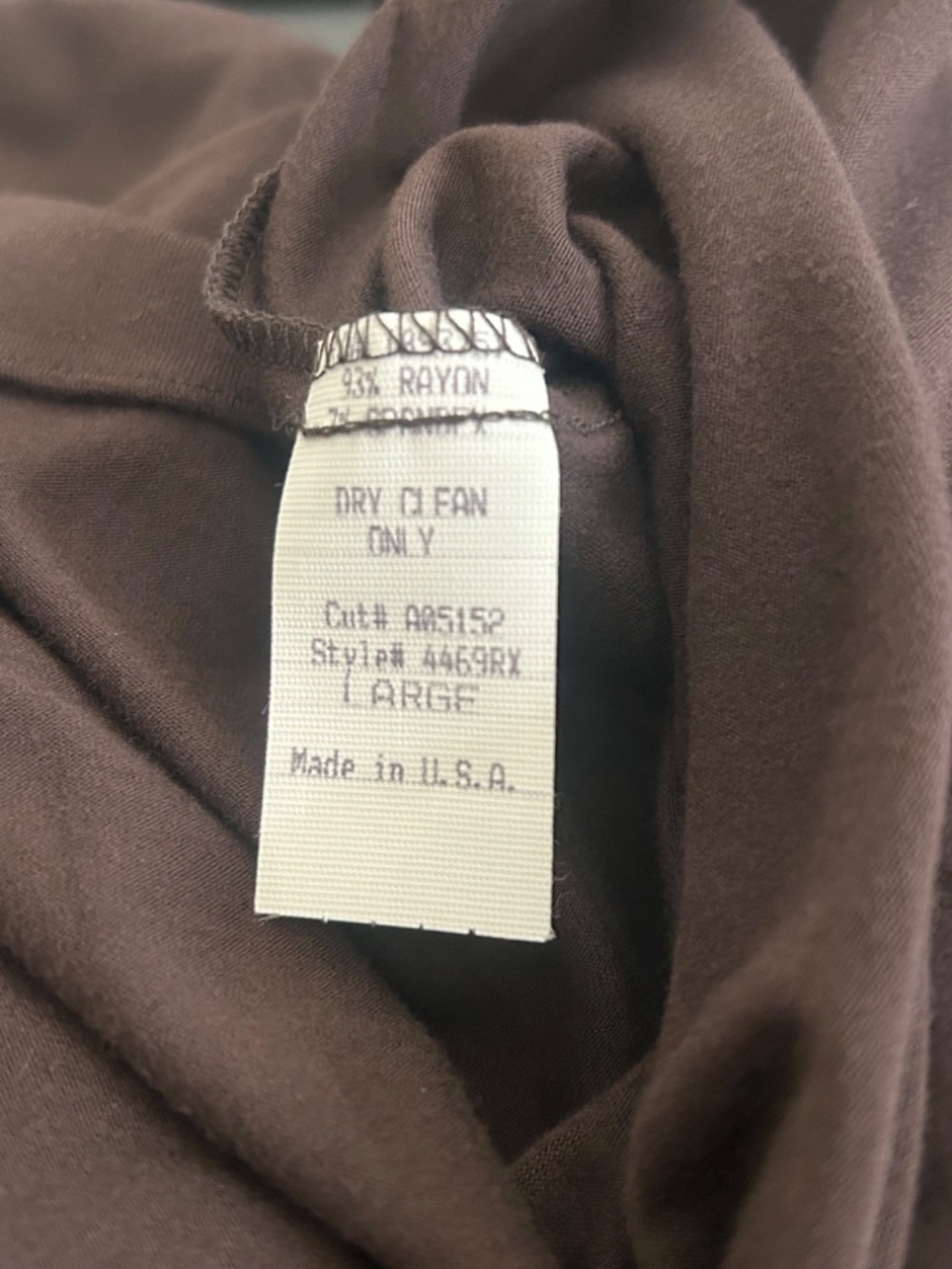 Sky Brown Top with Turquoise Stone-Whipstitched faux Leather Waistband.NWT. Sz L - Picture 11 of 15